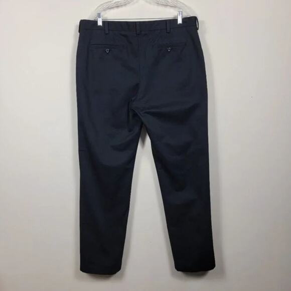 Van Heusen Mens Pants Black Size 38x34 Classic Cotton Dress Work Trousers - Picture 6 of 11